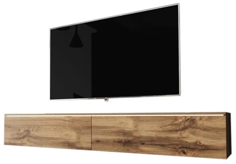 MENDES D 180 TV asztal, 180x30x32, tölgy wotan