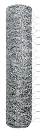 Kerti Kerítés Készlet 2 db-os Horganyzott acél 25 x 0,5 m Tartós
