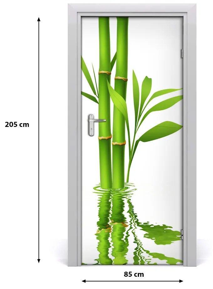 Ajtó tapéta Bambusz 85x205 cm