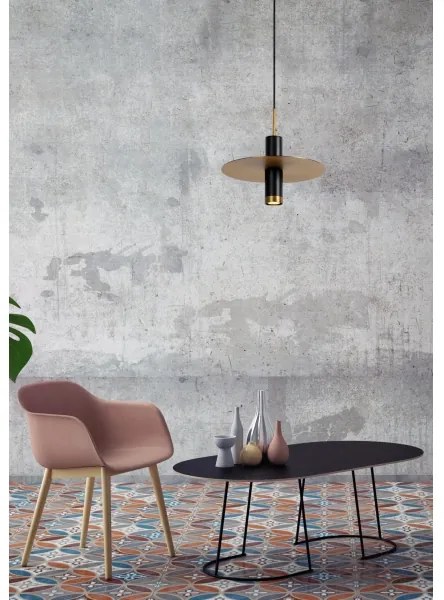 Lucide 03322/01/30 - Csillár zsinóron SELIN 1xGU10/35W/230V fekete