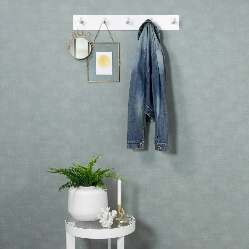 Fehér fém fali fogas 70 cm Leatherman – Spinder Design