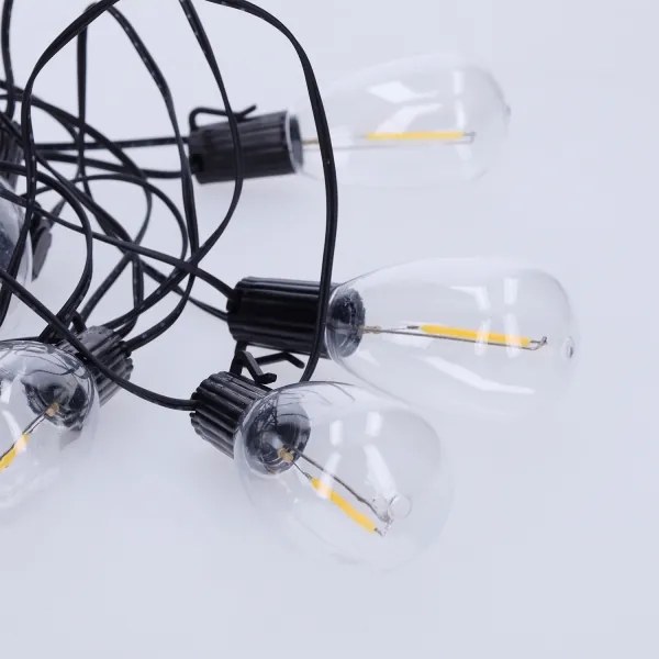 Brilagi - kültéri karácsonyi LED girland 10xLED/3xAA 3,2m IP44 meleg fehér