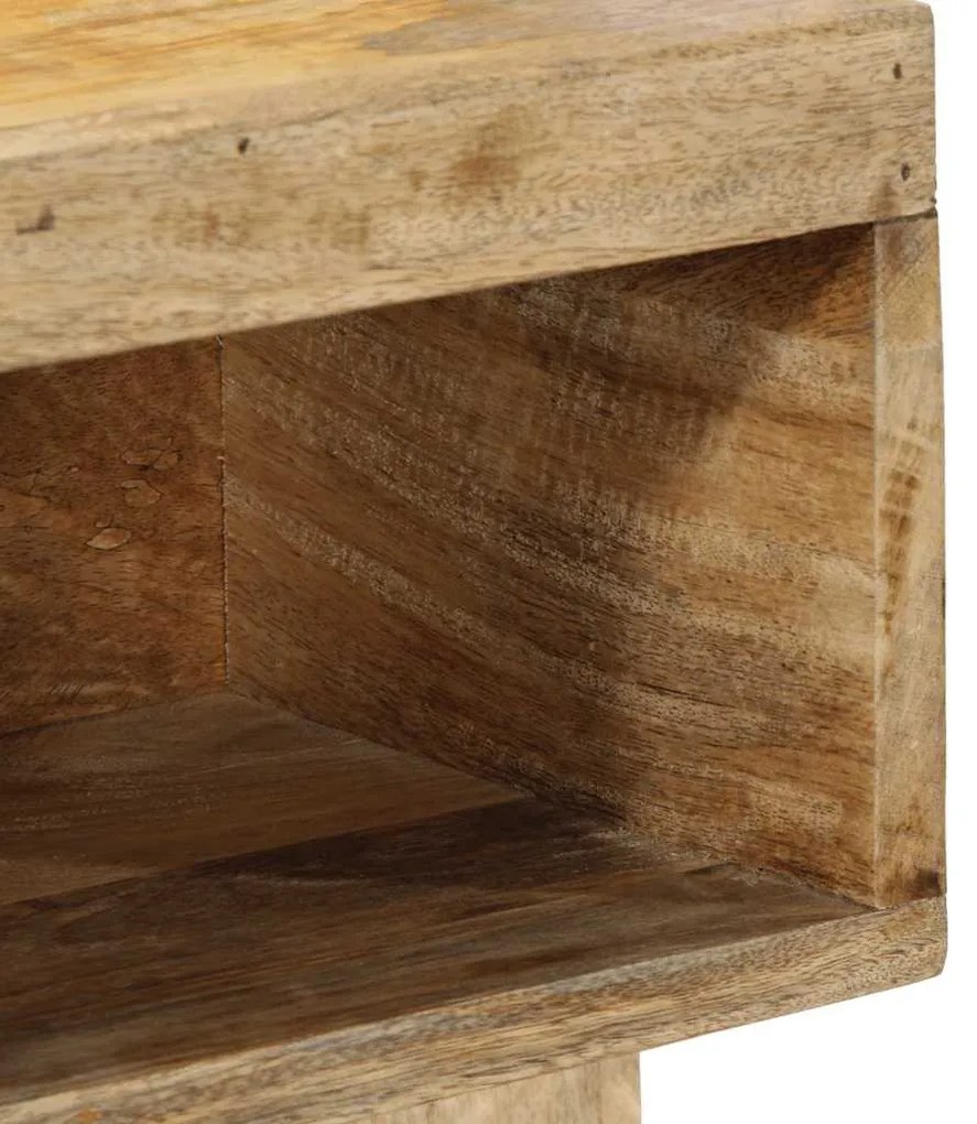 Éjjeli szekrény 50x27x50 cm tömör durva fa mangó