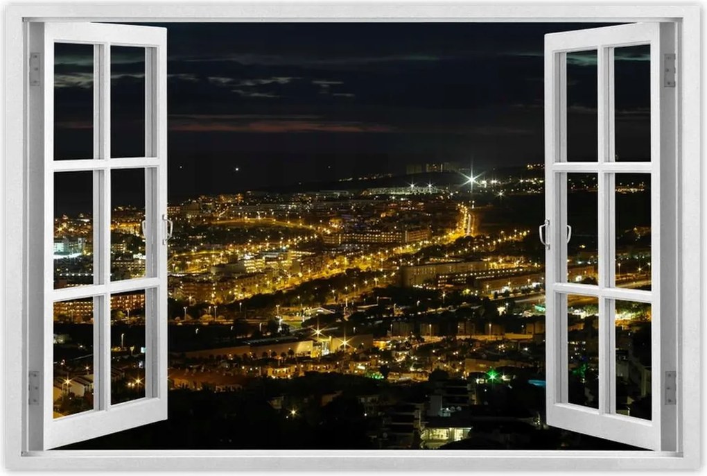 Poszterek 90x60 Tájkép éjszakai felvételen