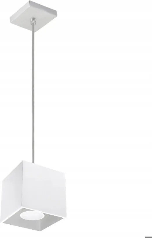 nice-lamps White Cube függőlámpa konyhasziget fölé fehér Geo 1 10x8 cm
