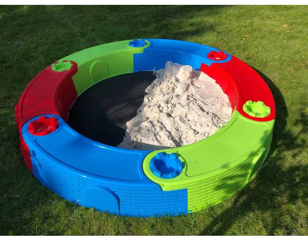 Nagy műanyag összecsukható homokozó NEW BABY VÁR 170 cm