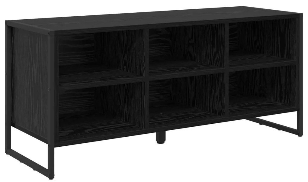 Cipőszekrény tárolóval Fekete tölgy 60 x 35 x 44 cm Faanyag