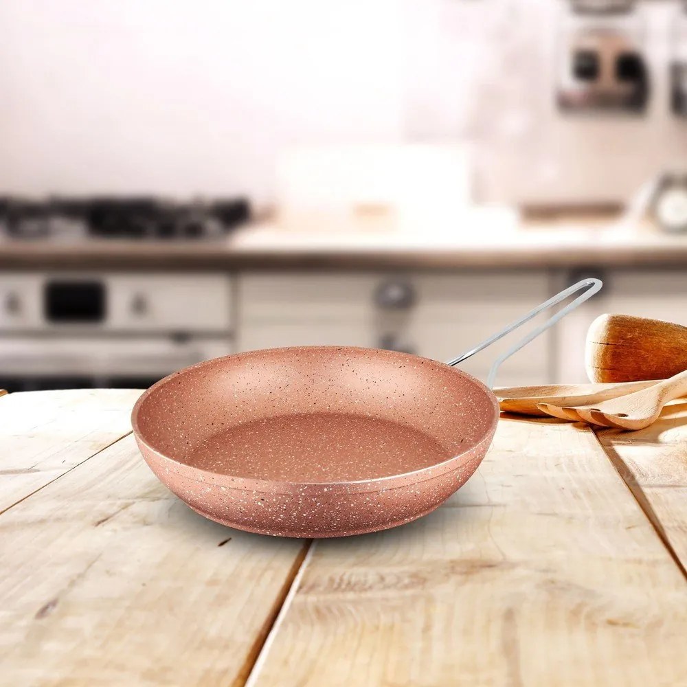 Classic rózsaszín alumínium serpenyő, ø 26 cm - Güral Porselen