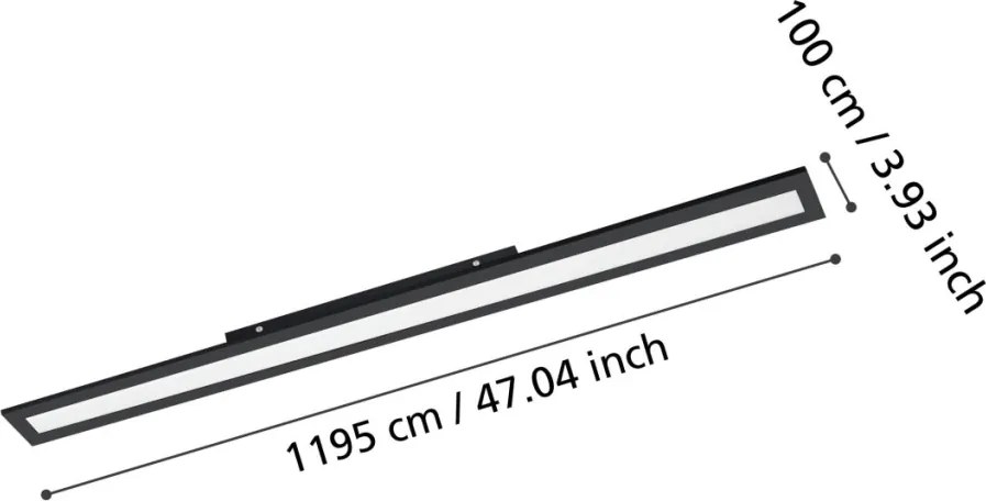 Eglo SALOBRENA 900822 LED panel 1x38W/LED 4000K 4700lm IP20