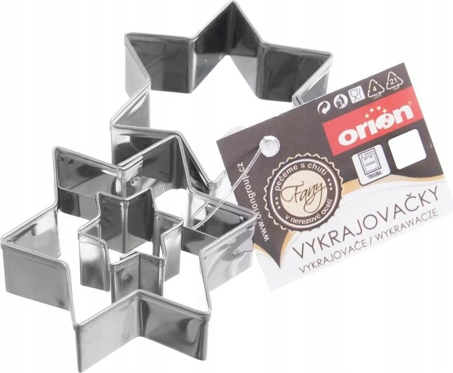 2x Lyukasztó Csillag keksz lyukasztó forma mézeskalács keksz