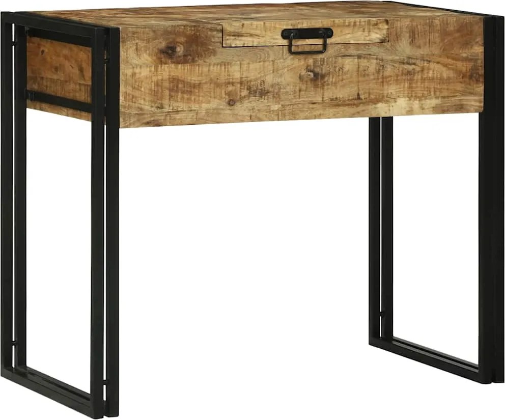 vidaXL Hálószobai Öltözködő Asztalok tárolóval Barna Tömör mangófa