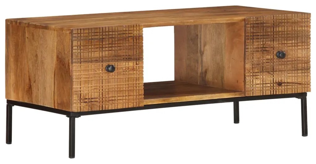 Tömör mangófa dohányzóasztal 90 x 45 x 40 cm