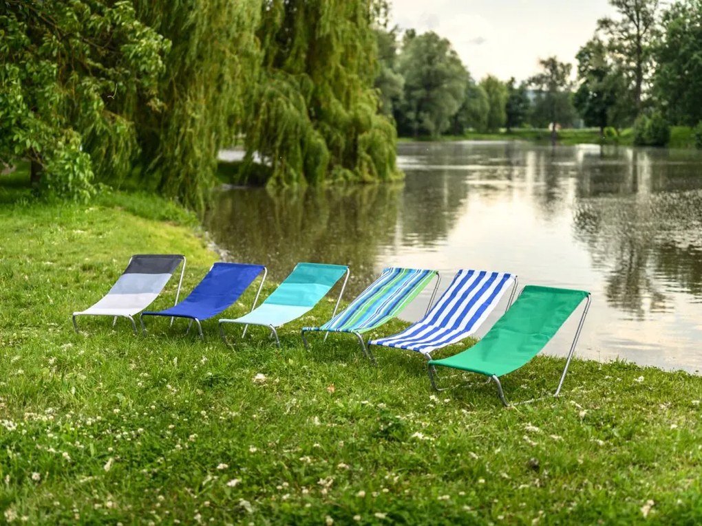 2db összecsukható strandszék SAND SAND, szürke csíkokkal
