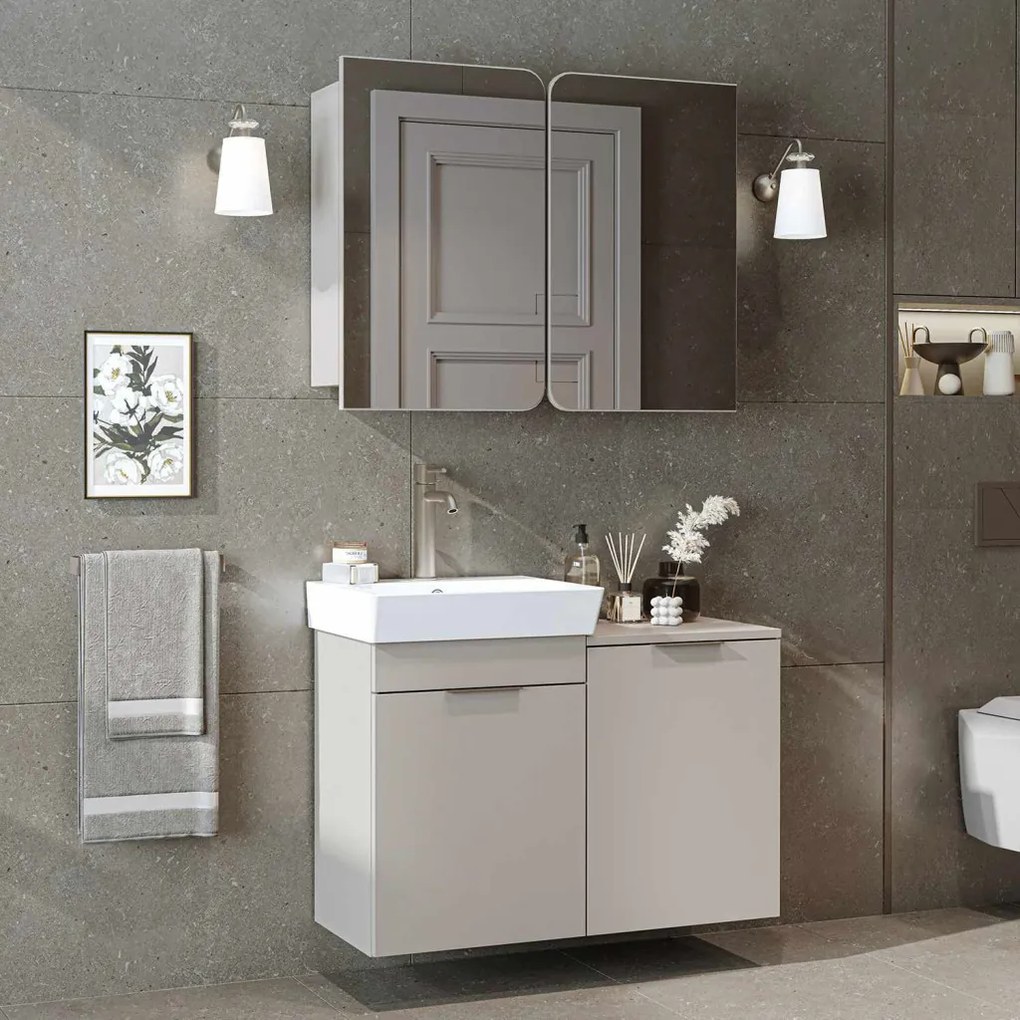 Dubai mosdószekrény, homokkő, 92,2 cm – TR283VLN1125