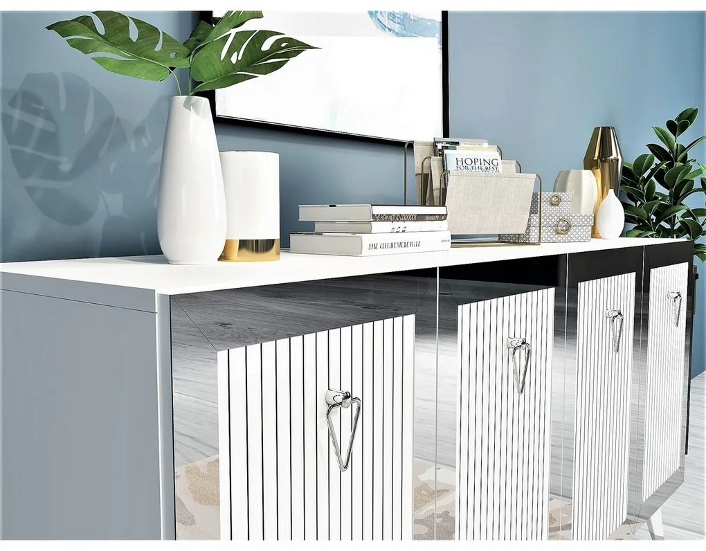 Bare White and Silver szekrény