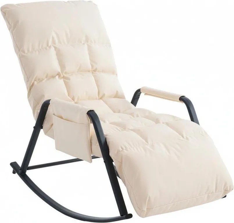 Hintaszék 5 fokozatban állítható,párnázott kivitelben, Fehér