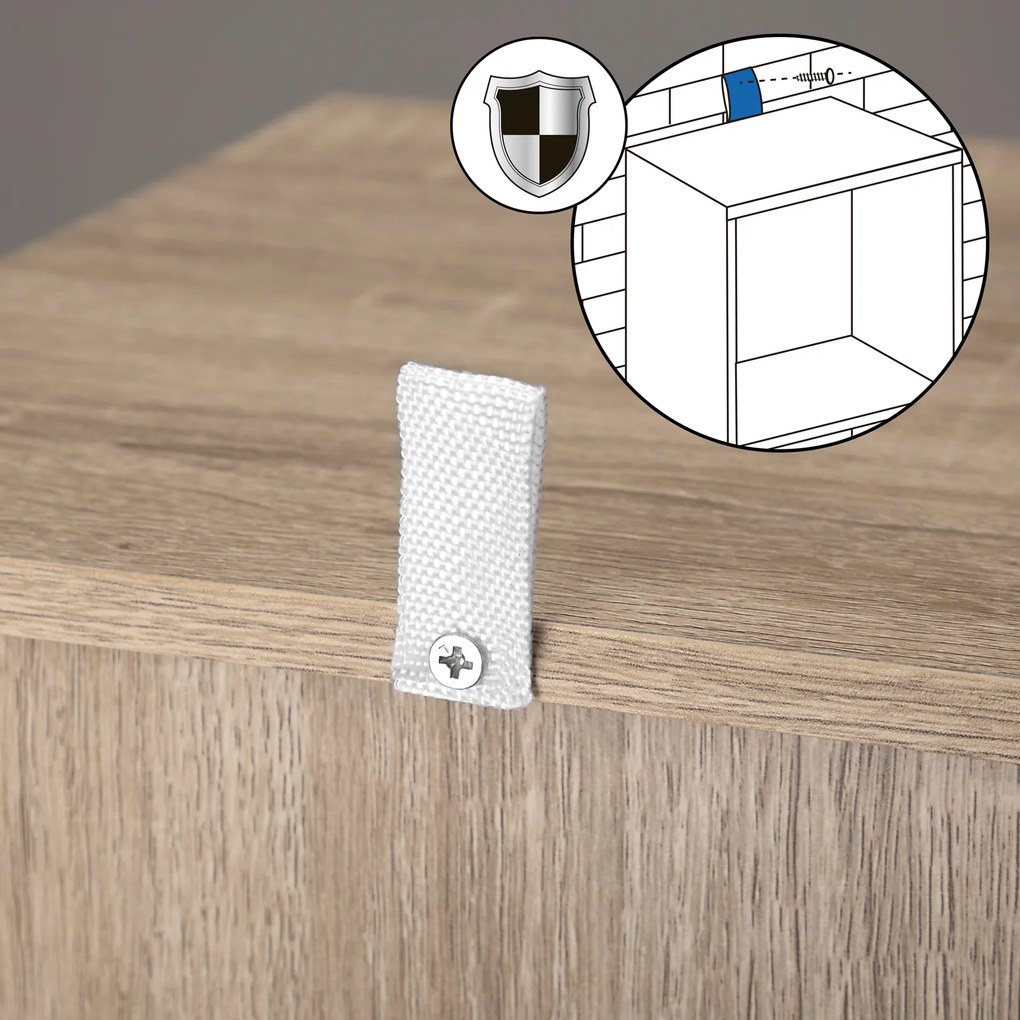 Casaria® Skylar könyvespolc 106x30x30 cm - natúr