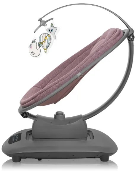 Lionelo - Babahinta BLOSSOM Pink Mauve melódiával + távirányítóval