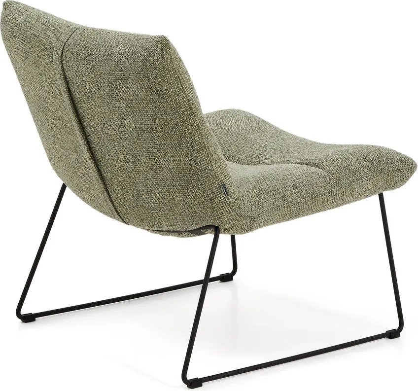 Zöld zsenília fotel Asen – Kave Home
