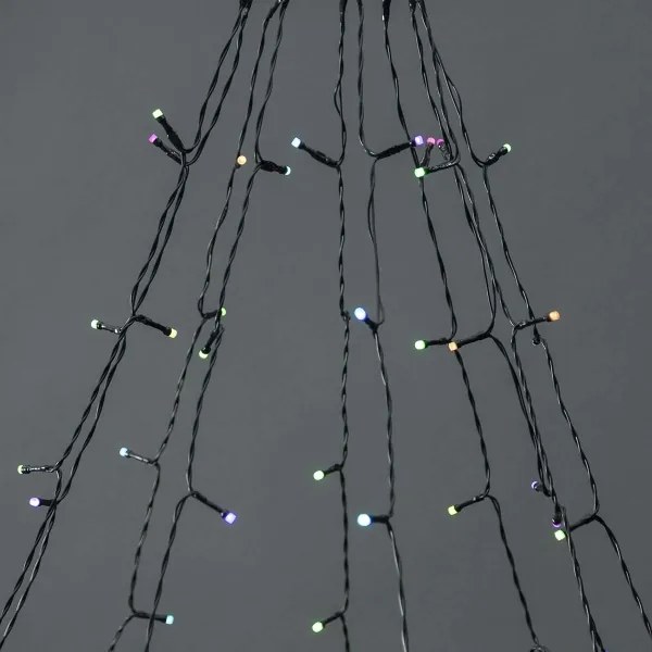 Nedis WIFILXT02W200 - LED karácsonyi függöny 200 LED, 8 funkció, 10x2m, IP65, Wi