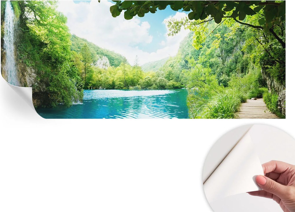 Dekoratív öntapadós fotótapéta Hálószobába Természetes oázis 250x104 cm