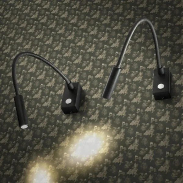 RED - Design Rendl - R10541 - AIM LED/3W/230V flexibilis fekete lámpa