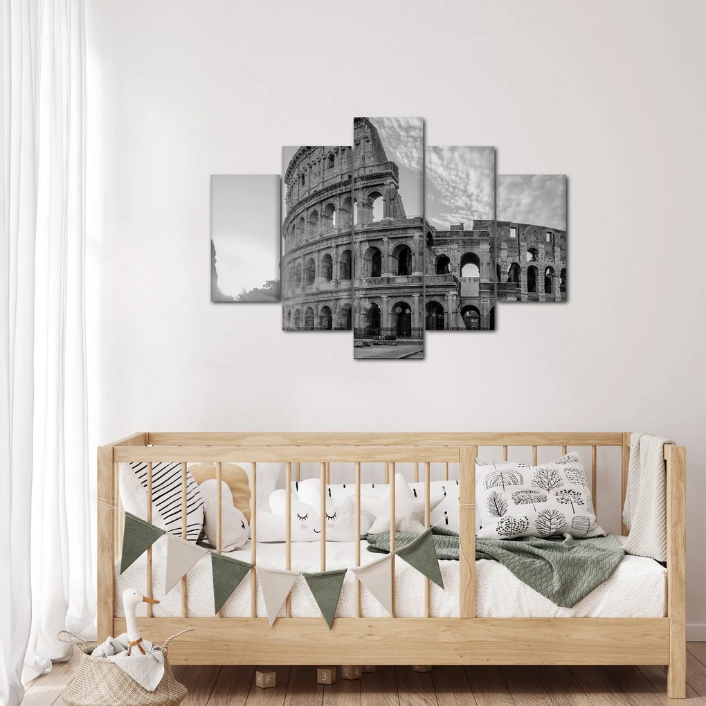 Kép - Colosseum Rómában, fekete-fehér (150x105 cm)
