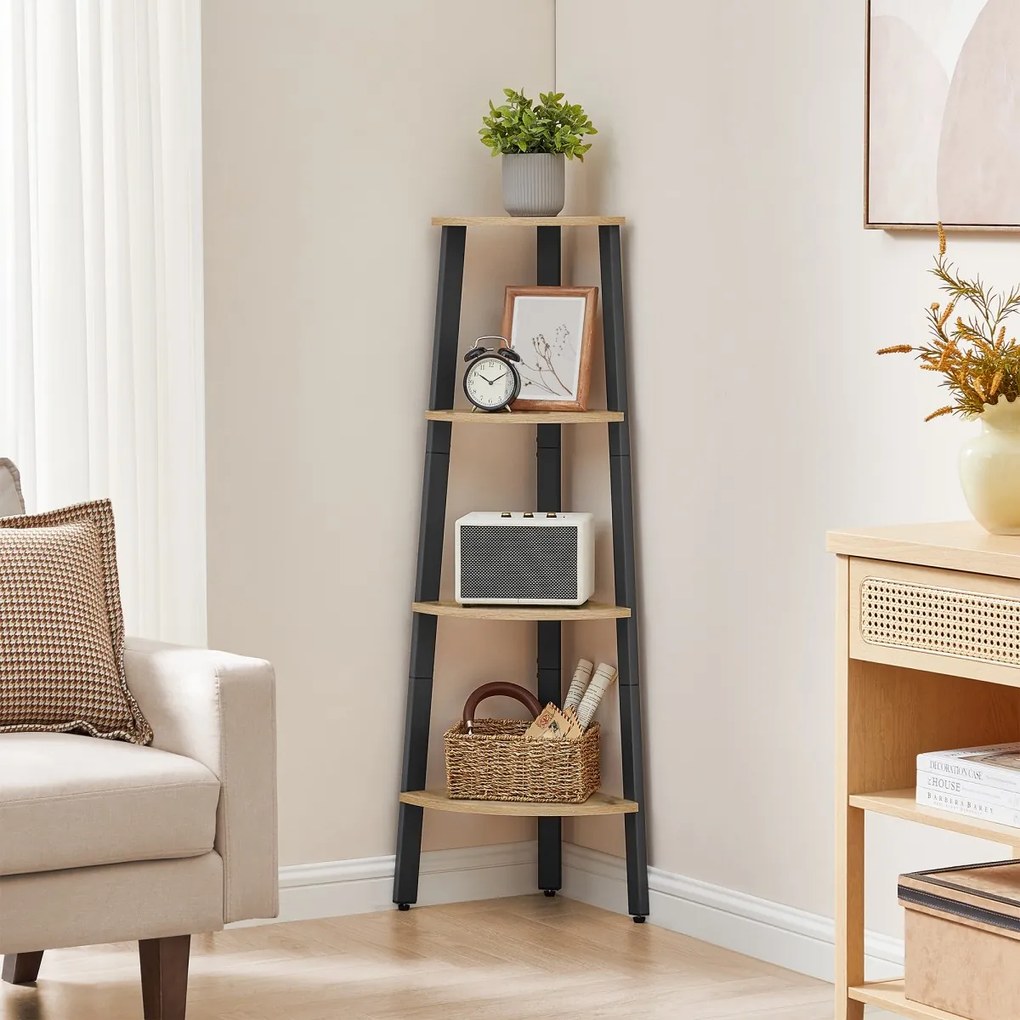 Sarokpolc TAYLOR ARTISAN 4 polc, 125x34 cm