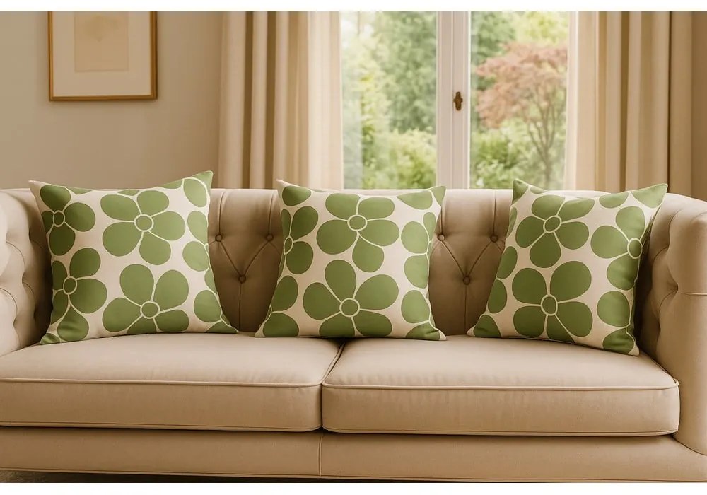 Párnahuzat 43x43 cm Green Meadow – Mila Home