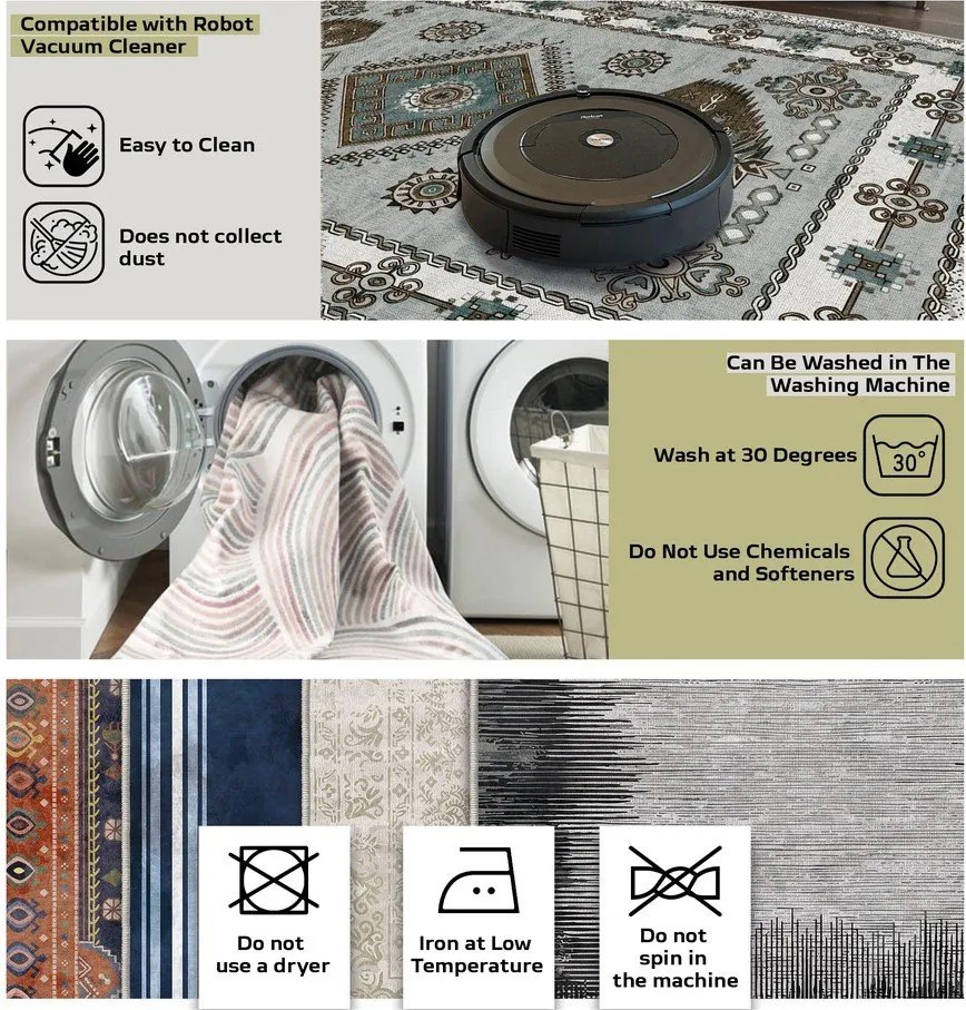 Kék fürdőszobai kilépő szett 2 db-os 60x100 cm – Foutastic