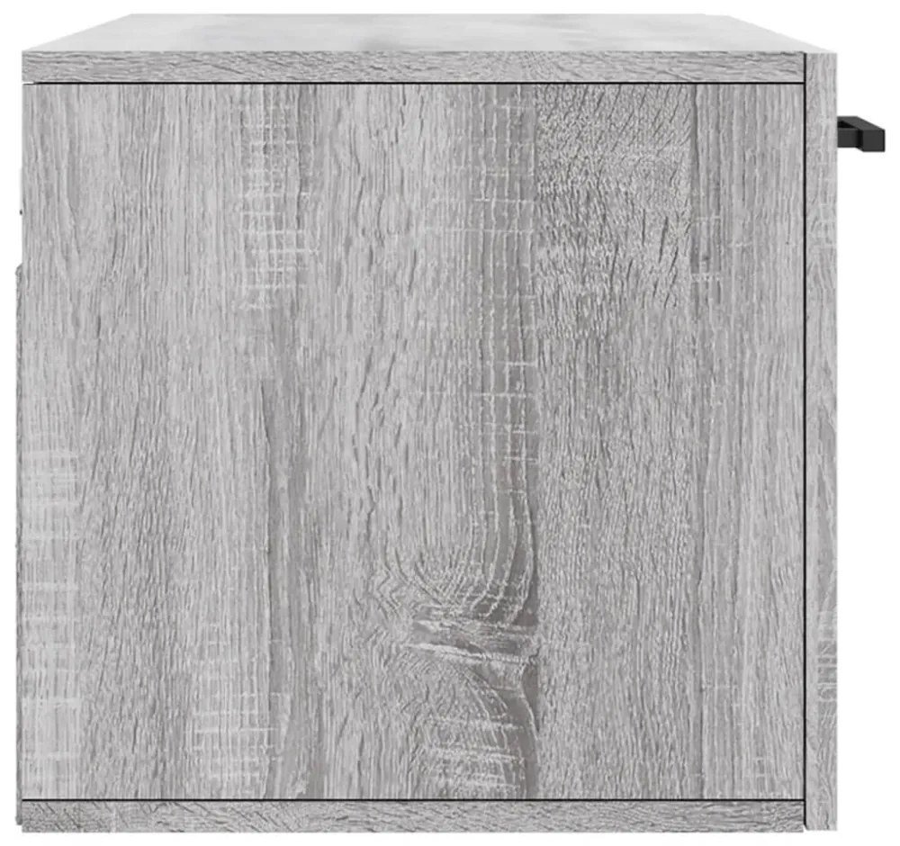 vidaXL szürke sonoma színű szerelt fa faliszekrény 80 x 36,5 x 35 cm