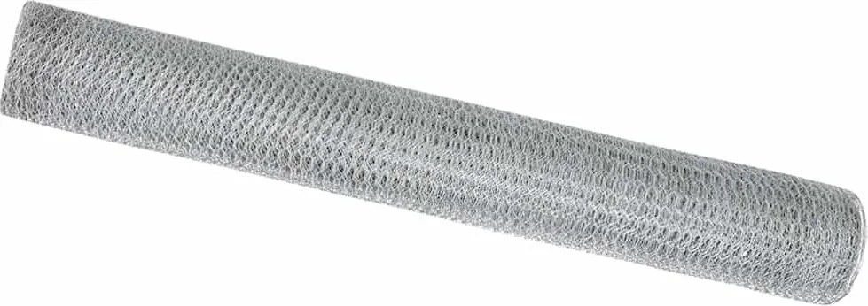vidaXL Hexagon kerítés Ezüst 1 x 10 m Horganyzott acél