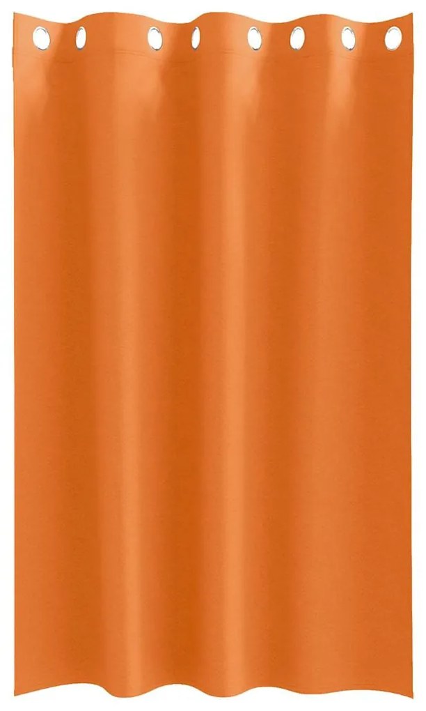 Függönyök 2 pcs Fényes narancssárga 175x140cm Poliészter