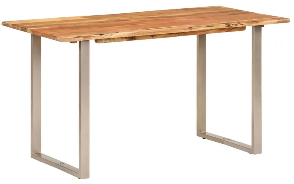 Tömör akácfa étkezőasztal 140 x 70 x 76 cm