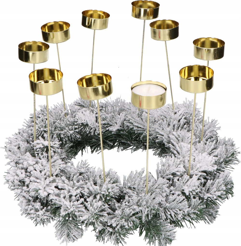 Gyertyatartó állvány Pinholder kék-arany "Tűsarok"