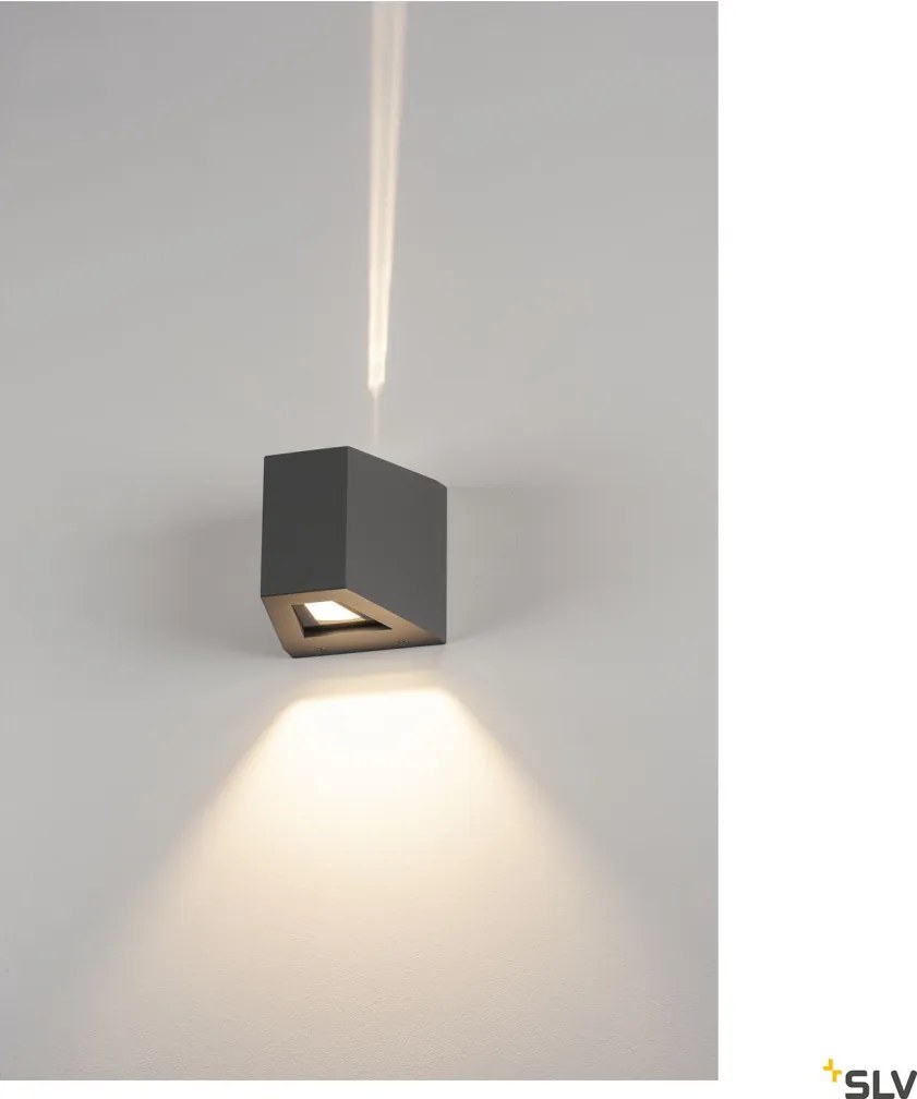 SLV 229665 OUT-BEAM Modern Kültéri Fali Lámpa Antracit LED IP44