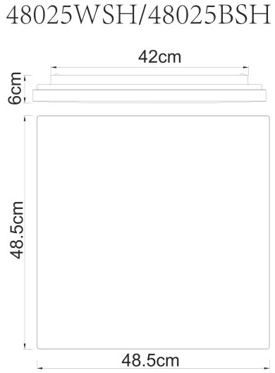 Globo 48025WSH - LED Dimmelhető mennyezeti lámpa LED/24W/230V Wi-Fi Tuya + távirányító