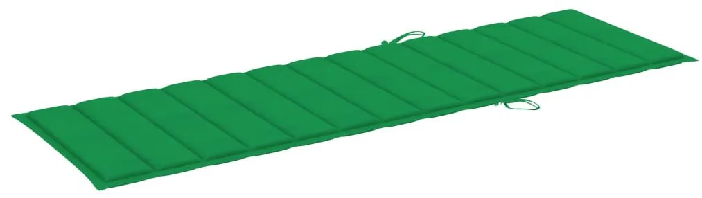 Tömör akácfa kerti napozóágy párnával