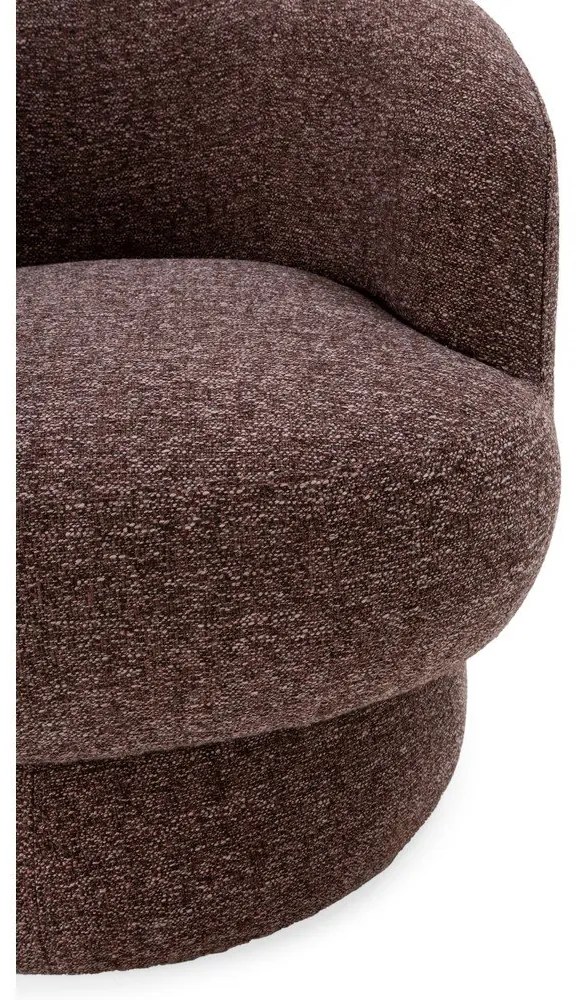 Lila-barna forgó fotel Dali – MOME