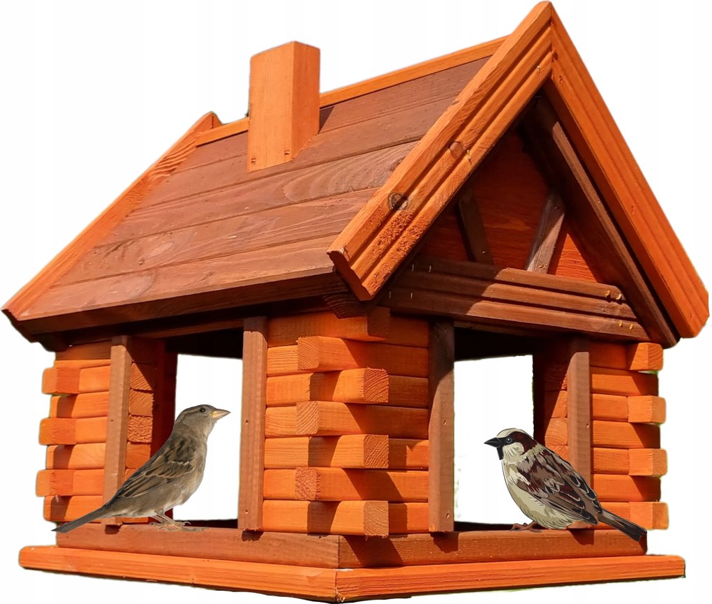 Fából Készült Madáretető Nagy Lógó Házikó