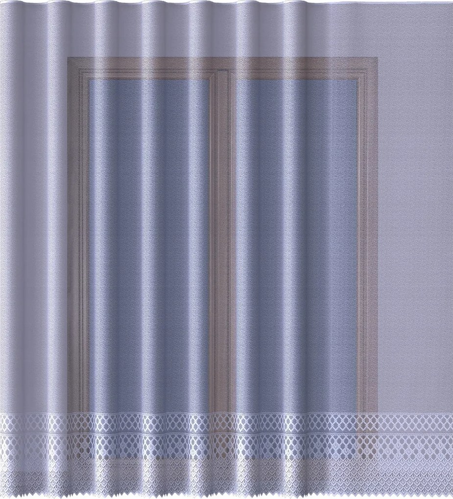 Tejszínű Szalagfüggöny Mintával Az Alján 300x200