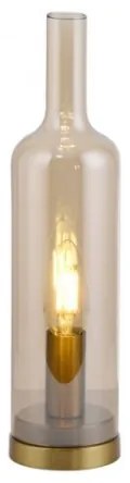 JUST LIGHT. 14006-27 - BOTTLE asztali lámpa 1xE14/25W/230V bézs/füstszínű