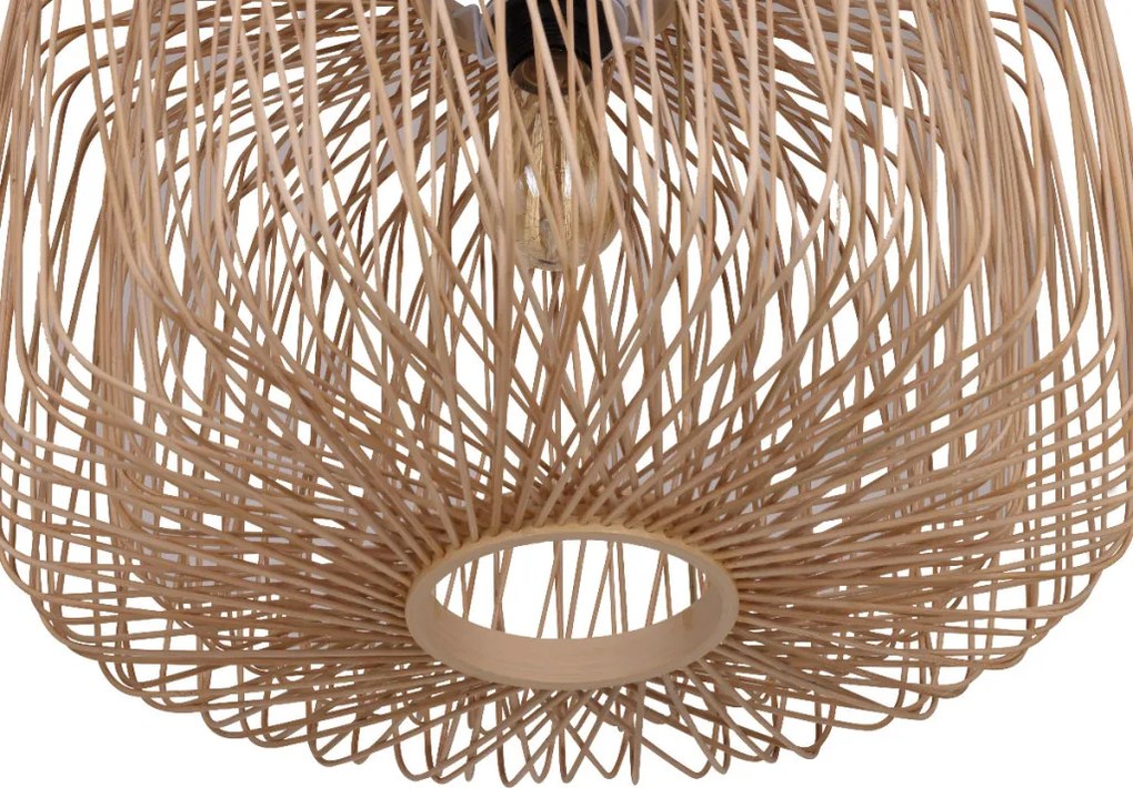 DIJK 55877-017 BAMBOO Többágú Függesztett Lámpa Bézs E27 IP20