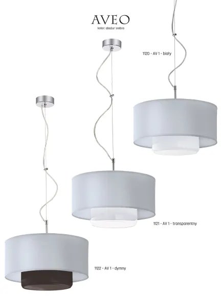 Jupiter 1121 - AV 1 - Függeszték AVEO 1xE27/80W/230V
