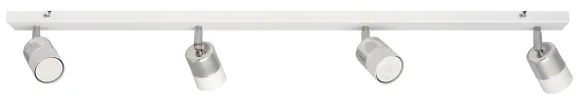 LED Spotlámpa TUBSSON 4xGU10/4,8W/230V fehér/fényes króm