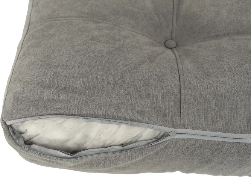 Szófa kinyitható, szürke anyag Queens, AURELIA