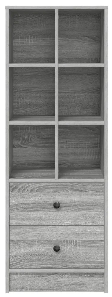 Magasfiú fiókkal Szürke sonoma 45.5 x 34 x 127 cm Faanyag