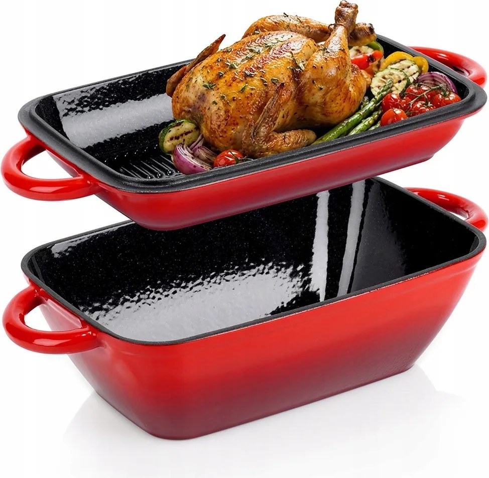 Britfanna Öntöttvas Zománcozott Britfanna Liba Edény Serpenyő 2in1