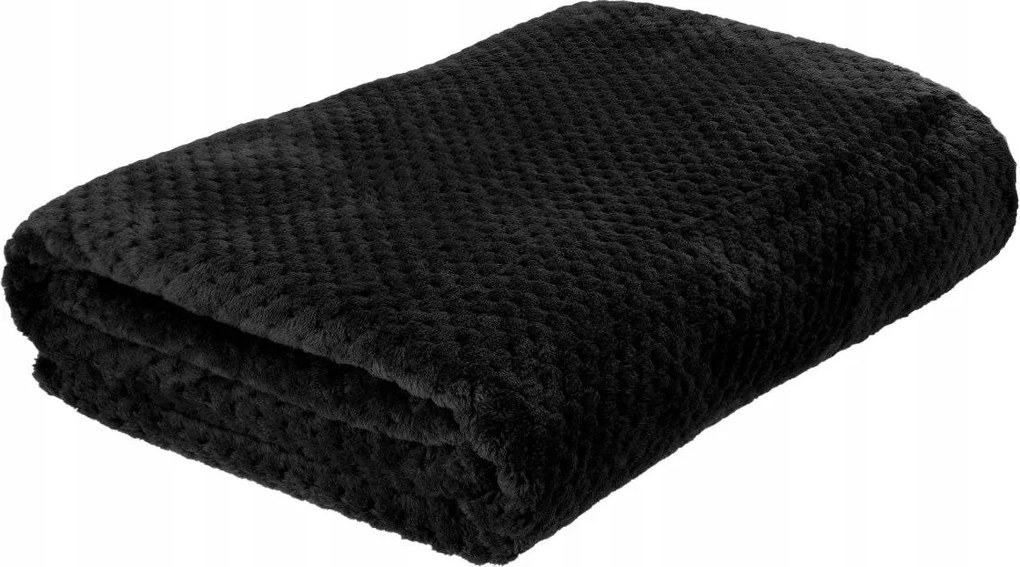 Noah rizsszem takaró fekete 150x200 cm Homla