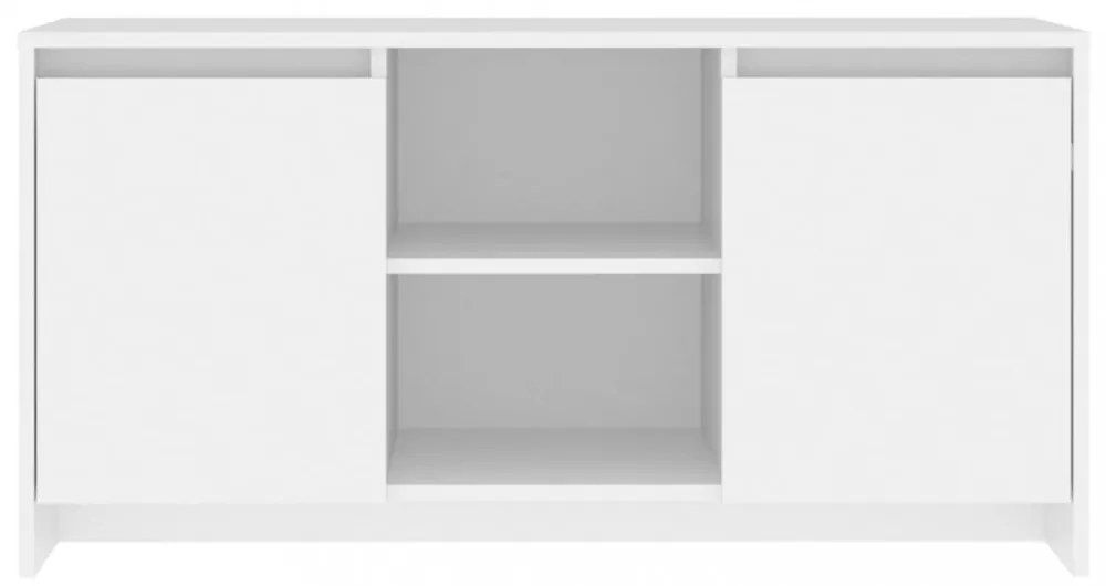 fehér szerelt fa TV-szekrény 102 x 37,5 x 52,5 cm